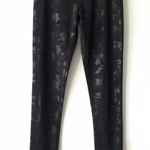 SPANX Black Camouflage Leggings